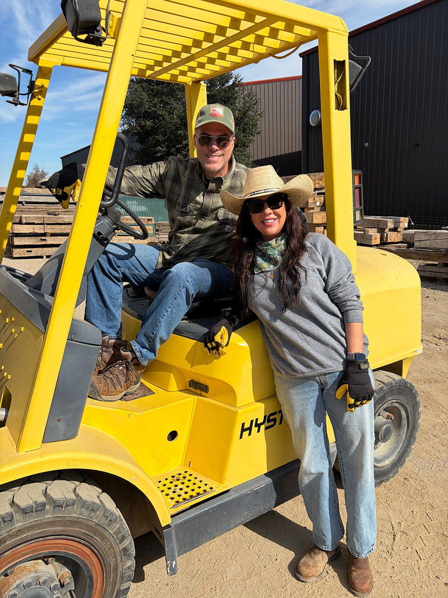 Portrait photograph of Ian Funk and Heather Duffy owners of Amercian Barnwood.